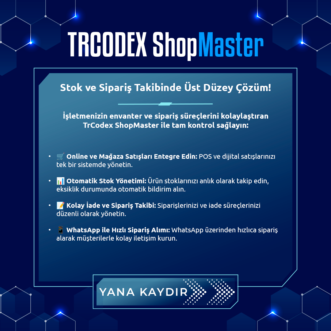 ShopMaster - Satış ve Pos Sistemi - Görsel 3